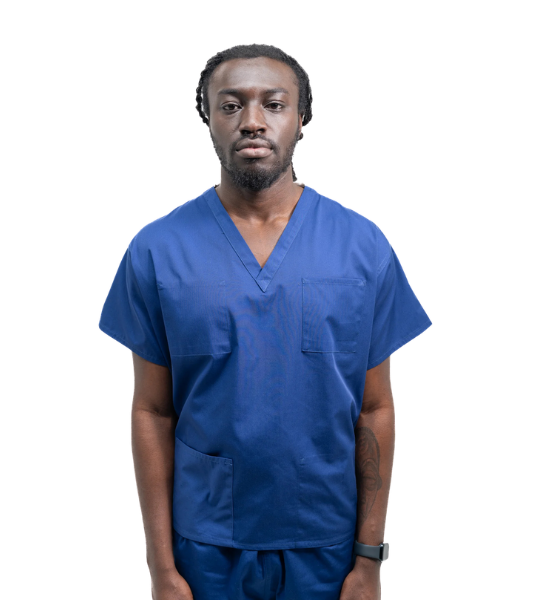 Medical Health Professionals Royal Blue Scrubs Set Unisex Men/Women 2 piece