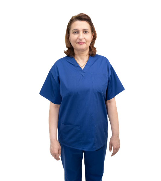 Medical Health Professionals Royal Blue Scrubs Set Unisex Men/Women 2 piece