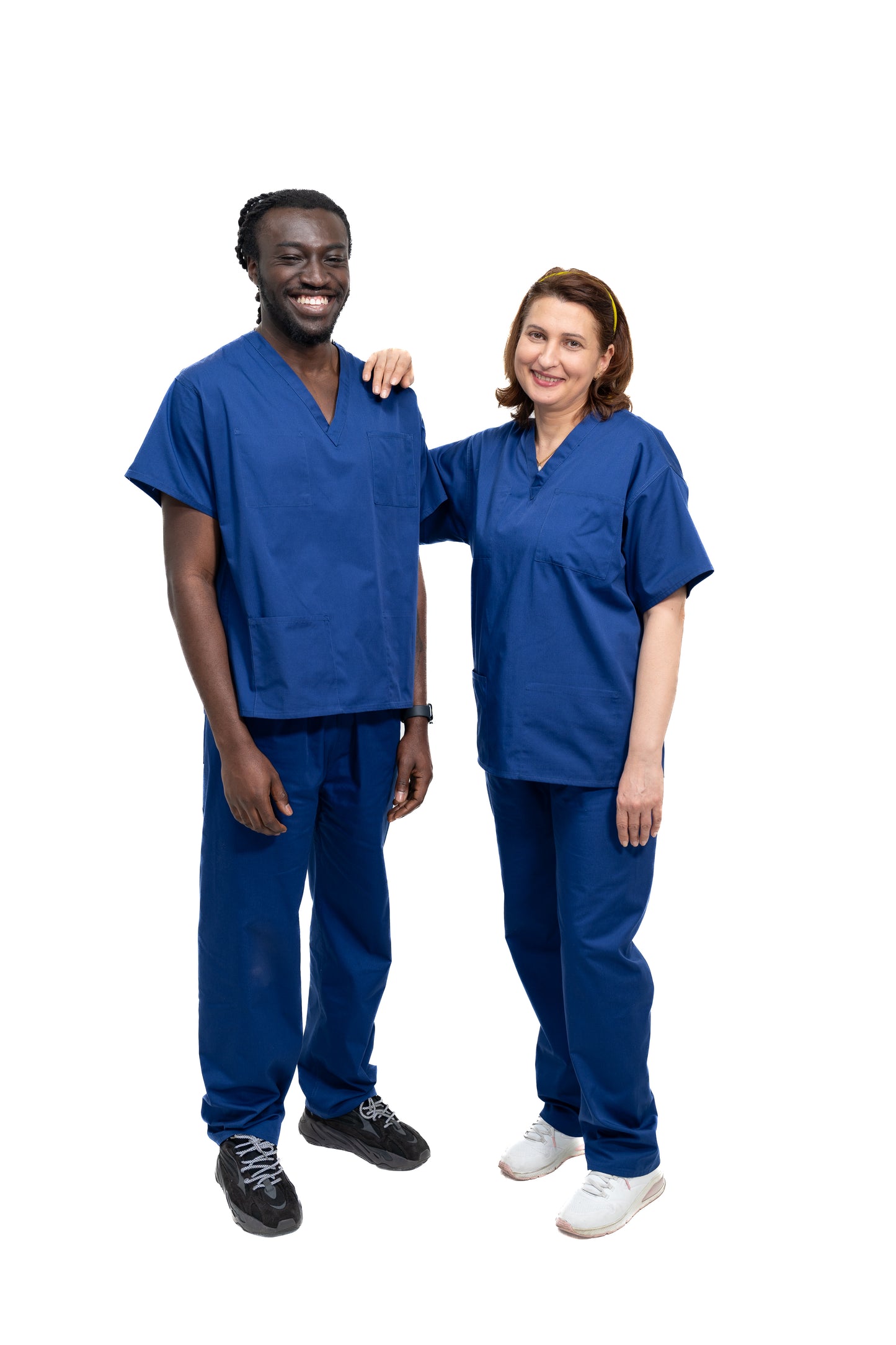 Medical Health Professionals Royal Blue Scrubs Set  Unisex Men/Women 2 piece