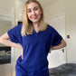 Medical Health Professionals Royal Blue Scrubs Set  Unisex Men/Women 2 piece