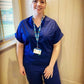 Medical Health Professionals Royal Blue Scrubs Set  Unisex Men/Women 2 piece